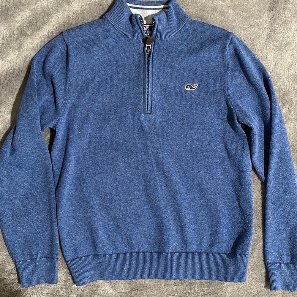 Boys Vineyard Vines Classic Quarter Zip Sweater
